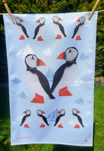 Load image into Gallery viewer, Tea Towel Puffins
