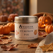 Load image into Gallery viewer, Pumpkin Pie Soy Wax Tin Candle

