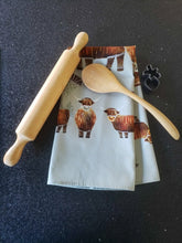 Load and play video in Gallery viewer, Tea Towel Highland Cow
