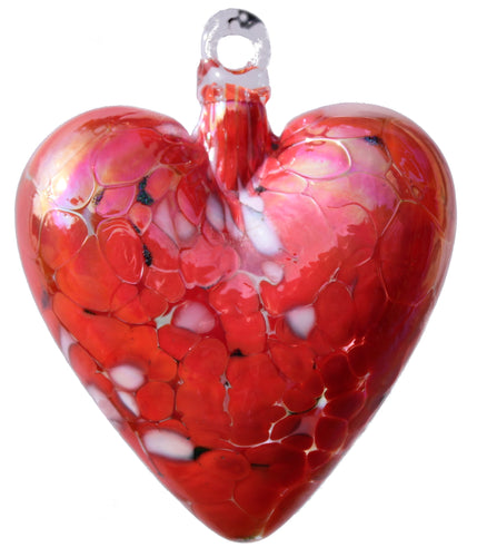 Small Red Handmade Glass Friendship Heart