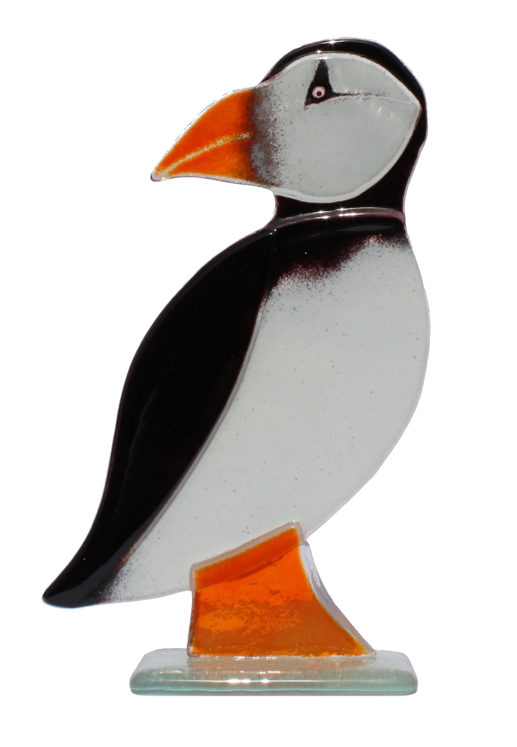 Puffin Fused Glass