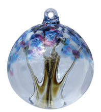 Load image into Gallery viewer, Crystal Glass Tree of Life Winter. Featuring Blues, Purples and Whites.
